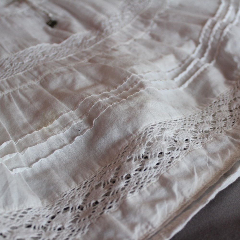 Hollister White Cotton Skirt - Picture 3 of 4